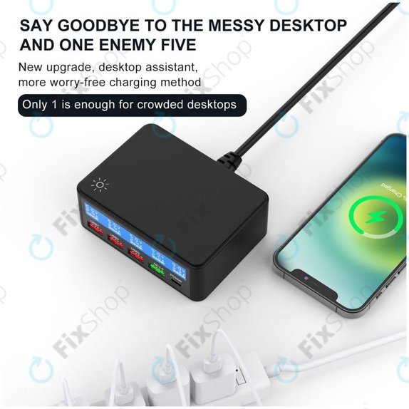 FixPremium - USB stanica za punjenje s USB 3.0 i USB-C