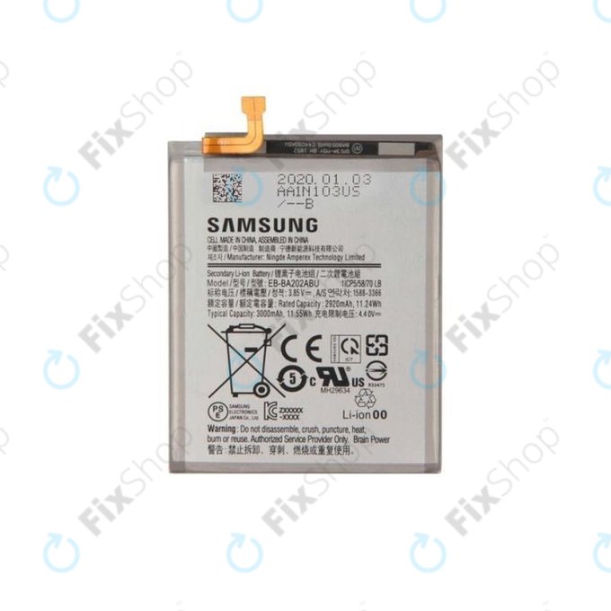 Samsung Galaxy A20e A202F - Baterija EB-BA202ABU 3000mAh - GH82-20188A Originalni servisni paket