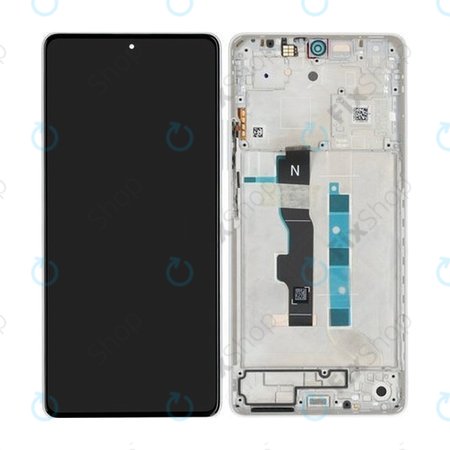 Xiaomi Redmi Note 13 5G 2312DRAABC - LCD zaslon + zaslon osjetljiv na dodir + okvir (Arctic White) - 5600040N1700 Genuine Service Pack