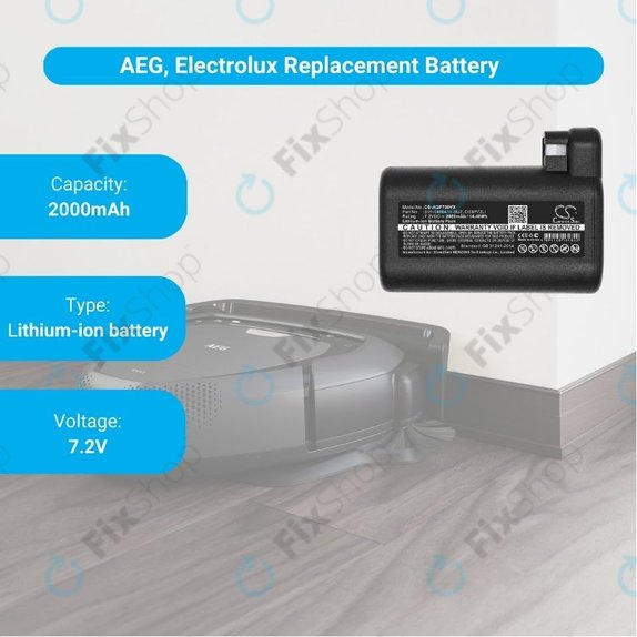AEG RX-serija, Electrolux E, P-serija - Baterija S91-0400410-SU2, OSBP72LI, OSBP72LI25 2000mAh HQ