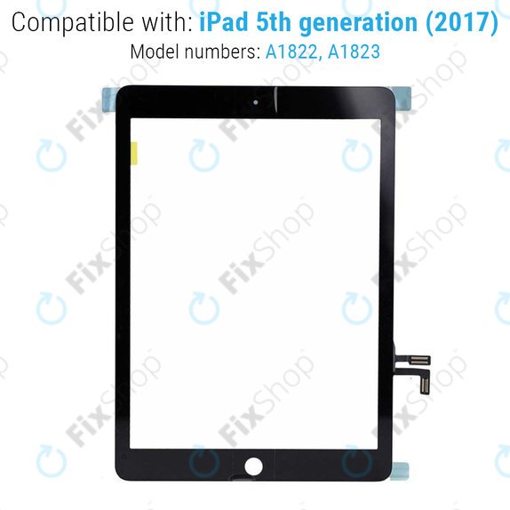 Dodirni ekran s tipkom Home za iPad (5th Gen 2017), Space Gray