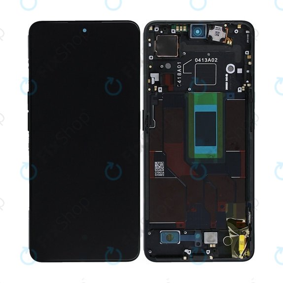 Oppo Reno 8 Pro CPH2357 - LCD zaslon + zaslon osjetljiv na dodir + okvir (Glazed Black) OLED