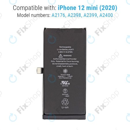 Apple iPhone 12 Mini - Baterija 2227mAh FixPremium
