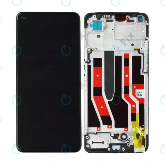 Oppo Reno 7 Lite - LCD zaslon + zaslon osjetljiv na dodir + okvir (Cosmic Black) OLED