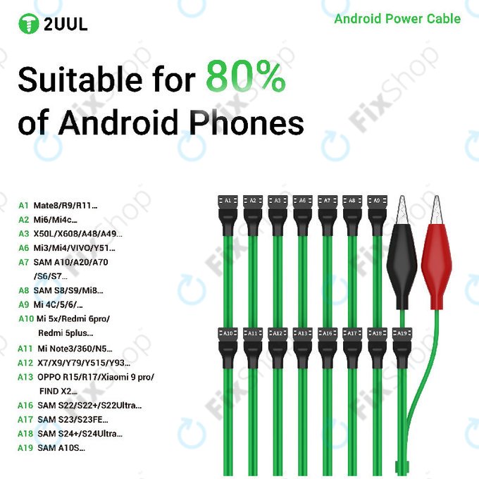 Android naponski kabel, 16-u-1, 2UUL PW04