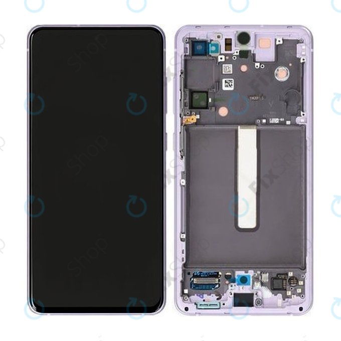 Samsung Galaxy S21 FE G990B - LCD zaslon + zaslon osjetljiv na dodir + okvir (ljubičasti) - GH82-26414D, GH82-26420D, GH82-26590D Originalni servisni paket