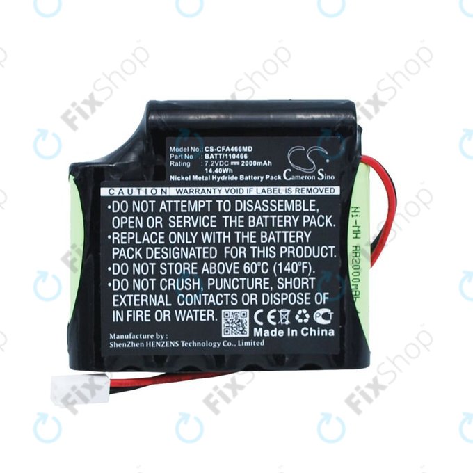 Baterija za Cefarm Rehab 4, Stimulator Globus Mystim, 2000mAh, Ni-MH, 7.2V, BATT/110466, HQ