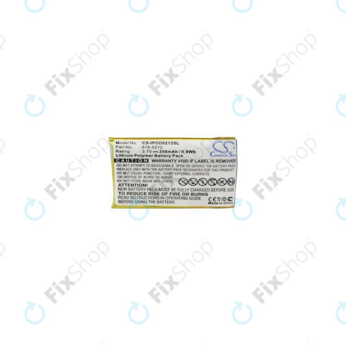 Apple iPod Shuffle (1. generacija) - Baterija 616-0212 250mAh HQ