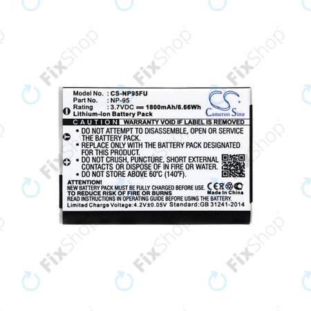 Baterija za Fujifilm FinePix F30, Ricoh GXR, 1800mAh, Li-Ion, 3.7V, DB-90, HQ