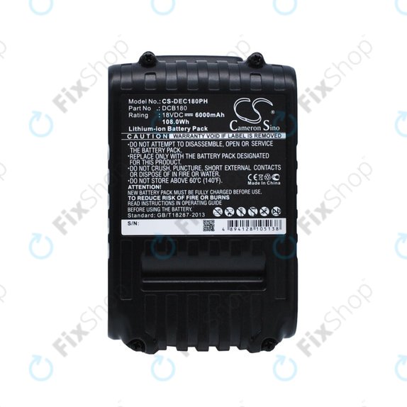 Dewalt CL-serija, DC-serija - Baterija DCB18x / DCB20x Li-Ion 18V 6000mAh HQ