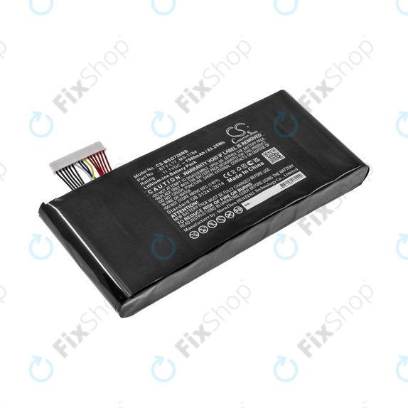 Baterija za MSI GT72, MSI WT72, 7500mAh, Li-Ion, 11.1V, BTY-L77, HQ
