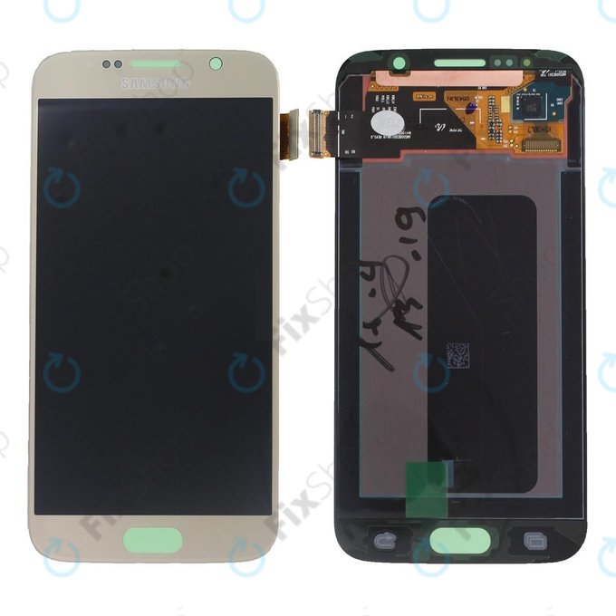 Samsung Galaxy S6 G920F - LCD zaslon + zaslon osjetljiv na dodir (zlatno platinasti) - GH97-17260C Originalni servisni paket
