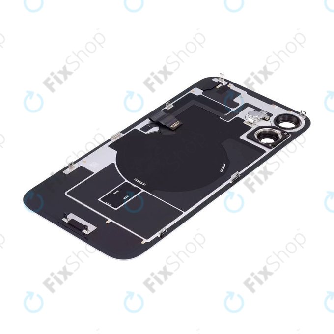 Apple iPhone 16 Plus - Stražnje staklo kućišta + staklo kamere + metalni okvir + Magsafe magnet (White)