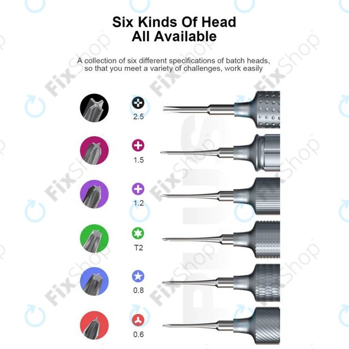 Mechanic KING KONG+ - Set odvijača Torx, Tri-point, Cross - 6 kom