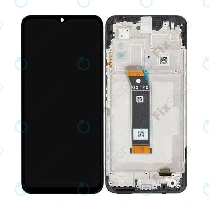 Xiaomi Poco M5, Redmi 10 5G - LCD zaslon + zaslon osjetljiv na dodir + okvir (crni) - 560001L19C00 Originalni servisni paket