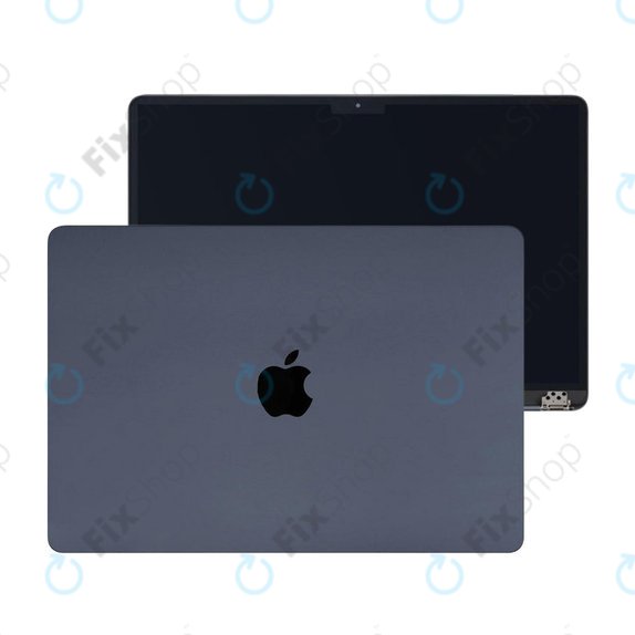 LCD zaslon za MacBook Air 15", A3114 (2024), s prednjim staklom i pokrovom, Midnight, 661-40262, Genuine Apple