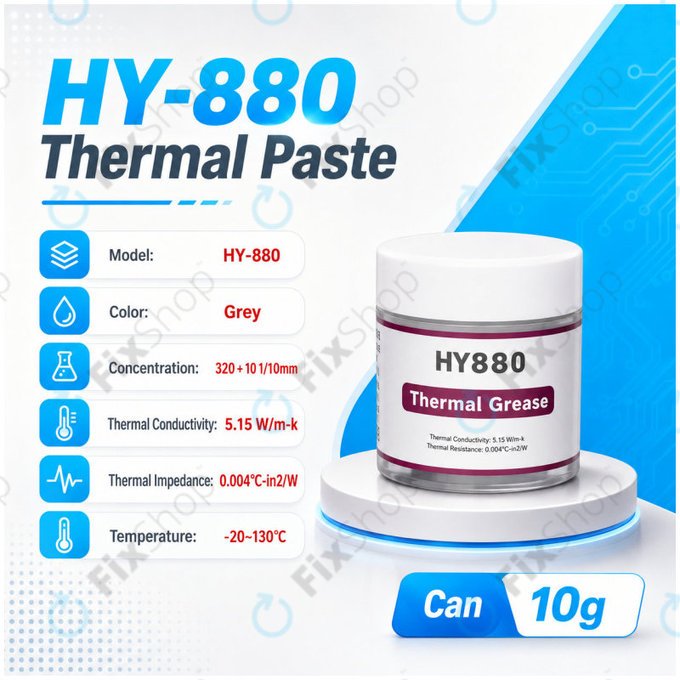 Termalna pasta Halnziye HY880-TU10, 10g