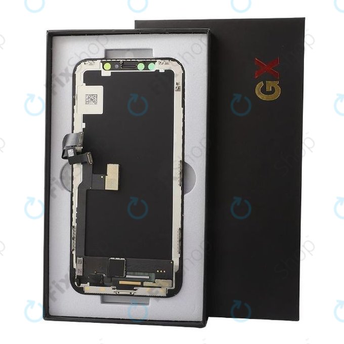 Zaslon Hard OLED za iPhone X, Dodirni ekran s okvirom, FixPremium