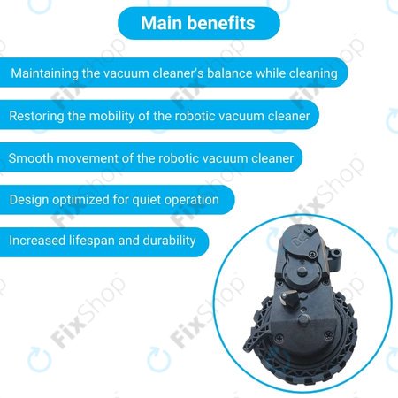 Ecovacs Deebot N-series, T-series, Ozmo-series - Kotač s motorom (desno)