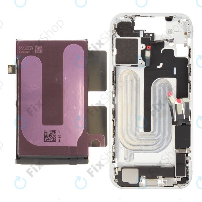 Srednji okvir s baterijom za iPhone 17 | White | ZD076-00749 | Genuine Apple