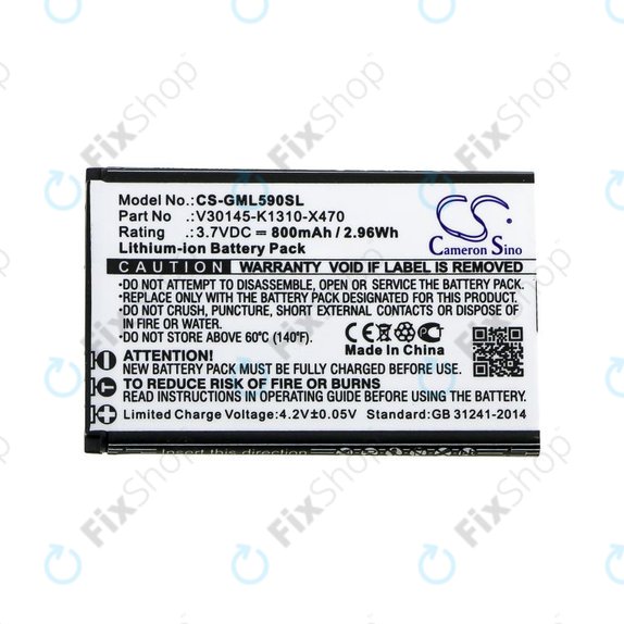 Baterija za Saiet Lumina, Ready, Single, Brondi Amico Favoloso, Gigaset GI390, 590, 800mAh, Li-Ion, 3.7V, V30145-K1310-X470, HQ