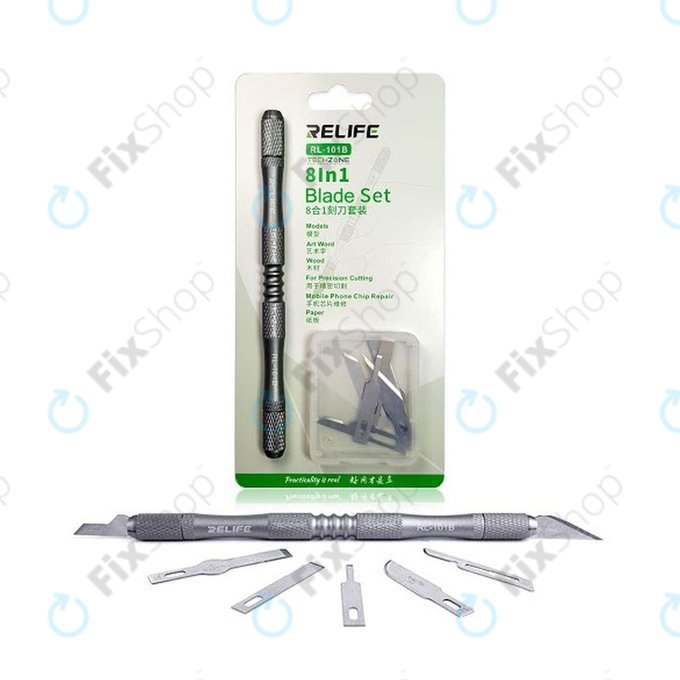 Relife RL-101B - CPU Remove Glue Blade Knife Set 8in1