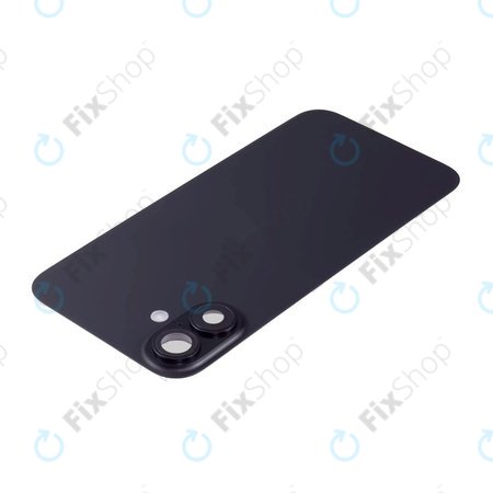 Apple iPhone 16 - Stražnje staklo kućišta + staklo kamere + metalni okvir + Magsafe magnet (Black)