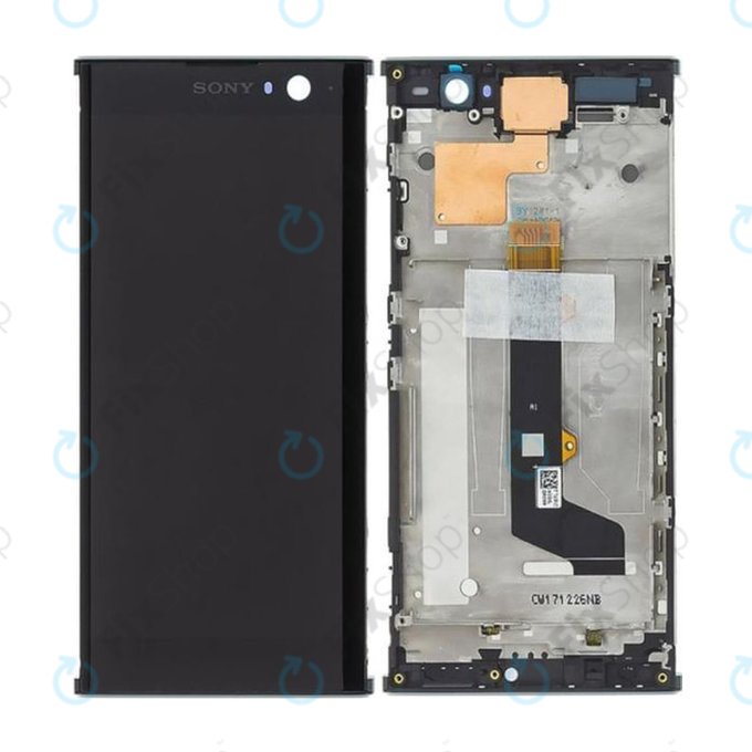 Sony Xperia XA2 Dual - LCD zaslon + zaslon osjetljiv na dodir + okvir (crni) - 78PC0600020 Originalni servisni paket