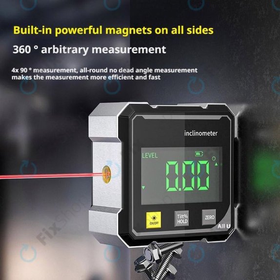 Digitalni kutomjer s magnetom i laserom