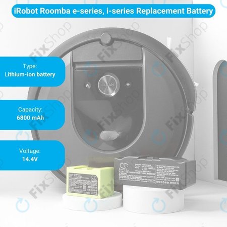 iRobot Roomba e-series, i-series - Baterija ABL-D1, 4624864, ABL-D2 6800mAh HQ