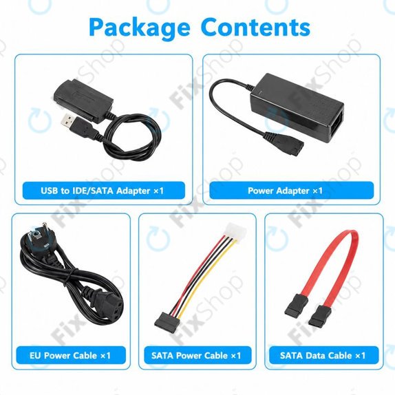 USB 2.0 na IDE / SATA adapter za 2,5" i 3,5" HDD/SSD, s EU napajanjem