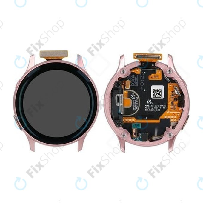 Samsung Galaxy Watch Active 2 40 mm R830, R835 - LCD zaslon + zaslon osjetljiv na dodir + okvir (zlatni) - GH82-21104B Originalni servisni paket