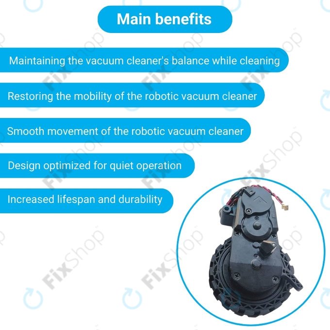 Ecovacs Deebot N-series, T-series, Ozmo-series - Kotač s motorom (lijevo)