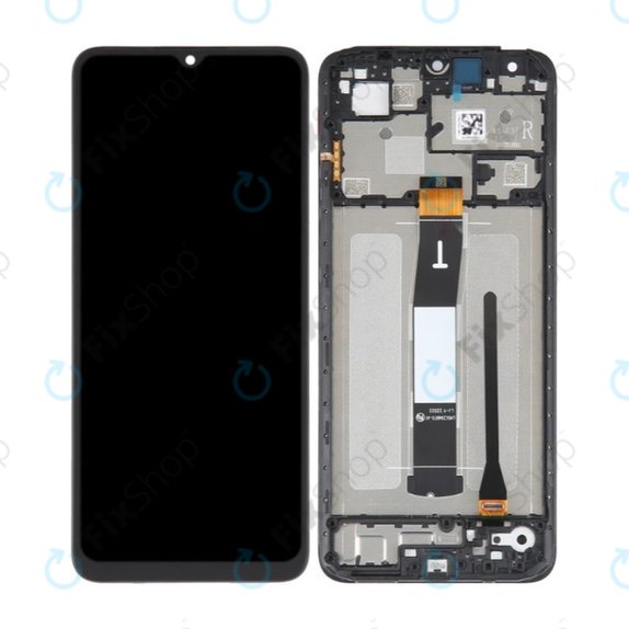 Xiaomi Redmi 12C 22120RN86G 22126RN91Y - LCD zaslon + zaslon osjetljiv na dodir + okvir (Black) TFT