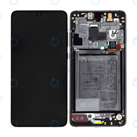 Huawei Mate 20 - LCD zaslon + zaslon osjetljiv na dodir + okvir + baterija (crna) - 02352ETG