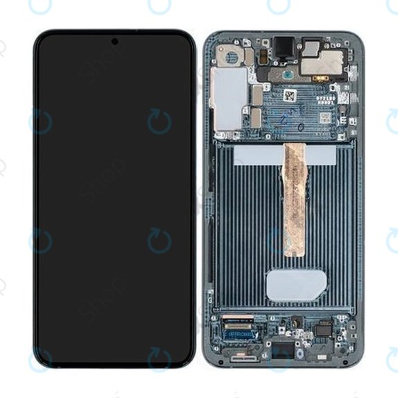 Samsung Galaxy S22 Plus S906B - LCD zaslon + zaslon osjetljiv na dodir + okvir (zeleni) - GH82-27500C, GH82-27501C Originalni servisni paket