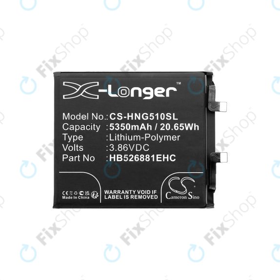 Baterija za Honor Magic 5 Pro, 5350mAh, Li-Pol, 3.86V, HB526881EHC, HQ