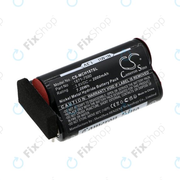 Baterija za Moser ChromStyle, Wella Academy, Super Cordless, 2000mAh, Ni-MH, 3.6V, 1871-7590, HQ