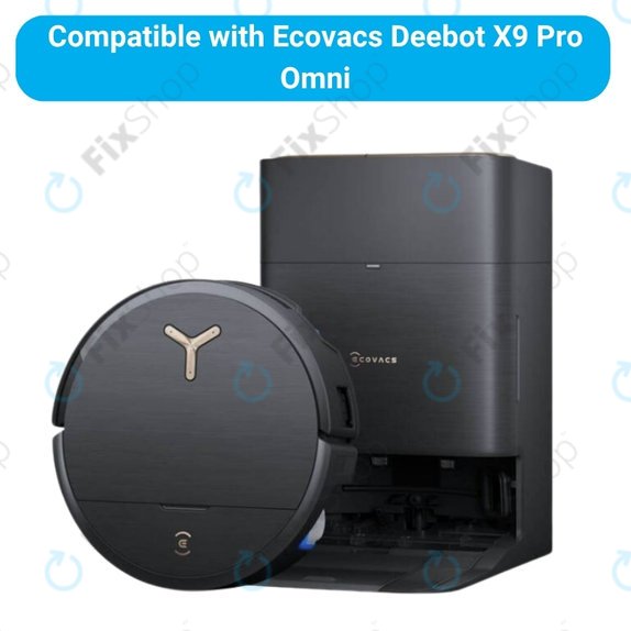 Set rezervnih dijelova za Ecovacs Deebot X9 Pro Omni (1x Glavna četka, 2x Filter, 2x Bočna četka, 2x Krpa za brisanje, 2x Vrećica za prašinu)