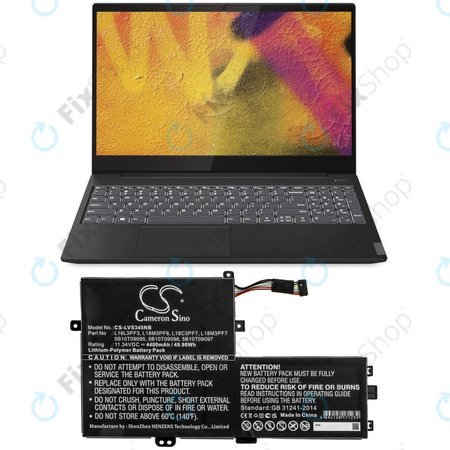Baterija za Lenovo IdeaPad C340 14, 15, 4400mAh, Li-Pol, 11.34V, 5B10T09095, HQ