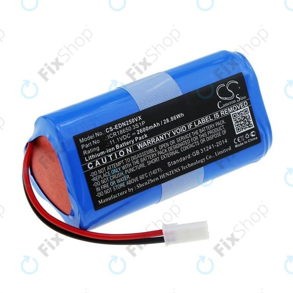 Ecovacs CEN250, V700 - Baterija ICR18650 3S1P Li-Ion 11.1V 2600mAh HQ