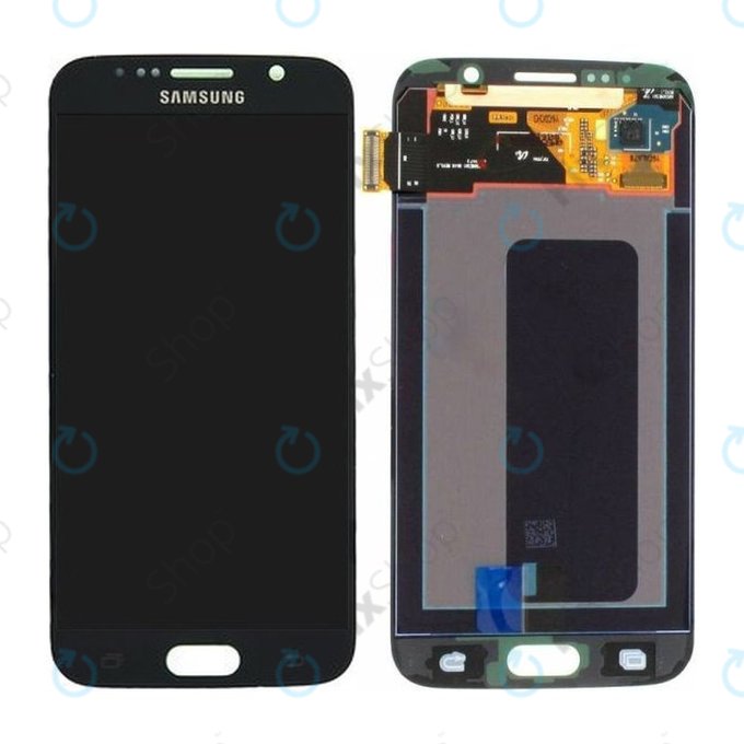 Samsung Galaxy S6 G920F - LCD zaslon + zaslon osjetljiv na dodir (crni safir) - GH97-17260A Originalni servisni paket