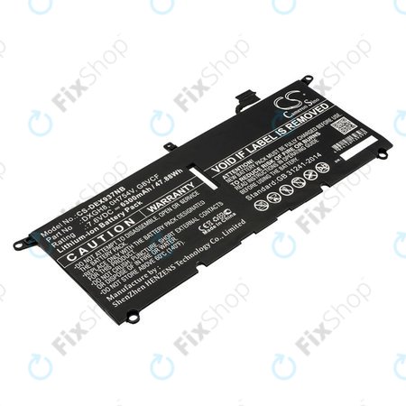 Baterija za Dell XPS 13 9370, 6300mAh, Li-Ion, 7.6V, DXGH8, HQ