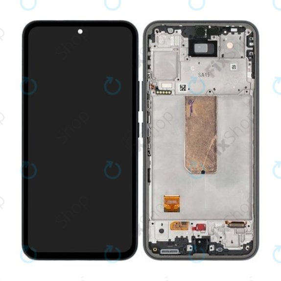 Samsung Galaxy A54 5G A546B - LCD zaslon + zaslon osjetljiv na dodir + okvir (crni) - GH82-31231A, GH82-31232A Originalni servisni paket