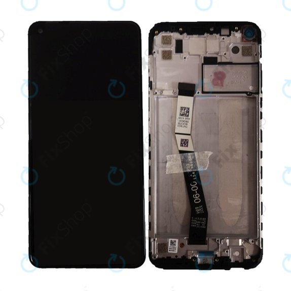 Xiaomi Redmi Note 9 - LCD zaslon + zaslon osjetljiv na dodir + okvir (ponoćno siva) - 560003J15S00, 560009J15S00 Originalni servisni paket