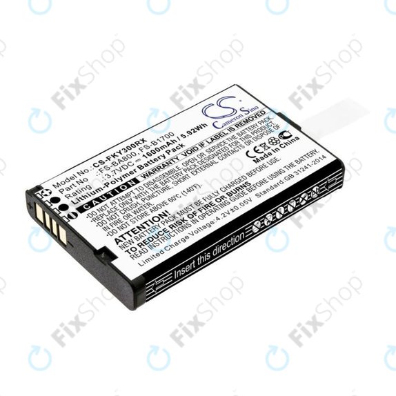 Baterija za Flysky FA605, FS-GT2B, FS-I10, 1600mAh, Li-Pol, 3.7V, FS-BA800, HQ