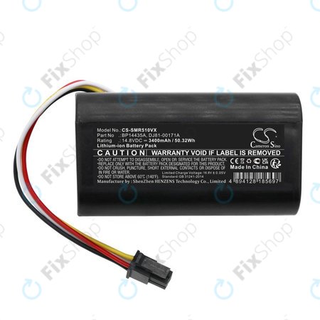 Baterija za Samsung PowerBot-E, Eureka i5, Midea i5, i9, 3400mAh, Li-Ion, 14.8V, BP14435A, HQ