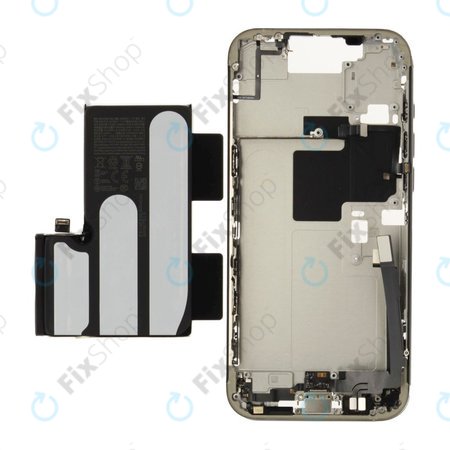 Srednji okvir s baterijom za iPhone 16 Pro Max | White Titanium | ZD076-00694 | Genuine Apple