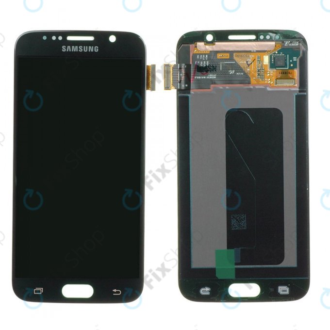 Samsung Galaxy S6 G920F - LCD zaslon + zaslon osjetljiv na dodir (crni safir) - GH97-17260A Originalni servisni paket