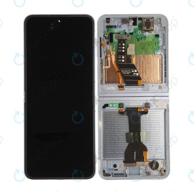 Samsung Galaxy Z Flip 6 F741B - LCD zaslon + zaslon osjetljiv na dodir + okvir (Light Blue) - GH82-35014C Genuine Service Pack